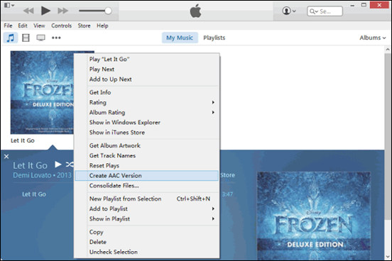 Create AAC Version