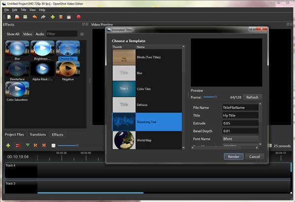 free openshot video editor