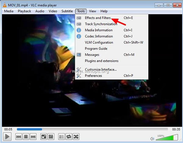 Como girar un video en windows media player classic