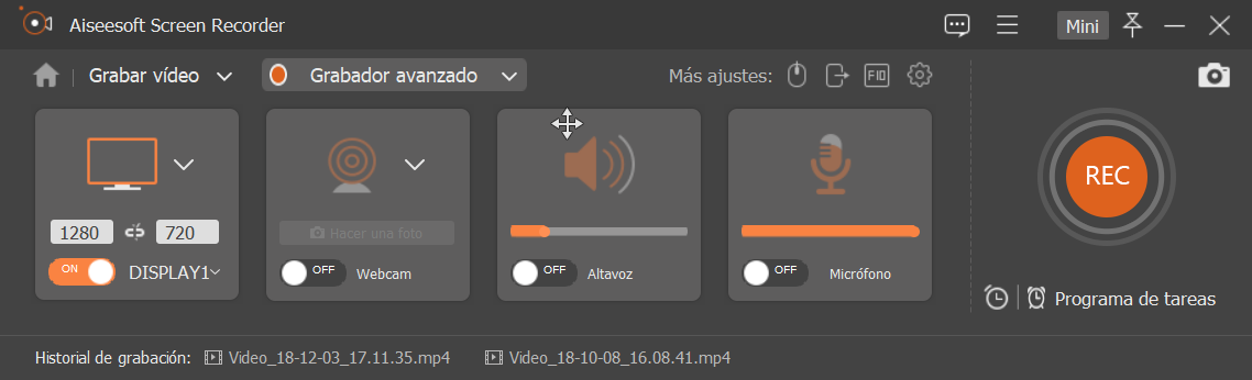 Grabar pantalla PC