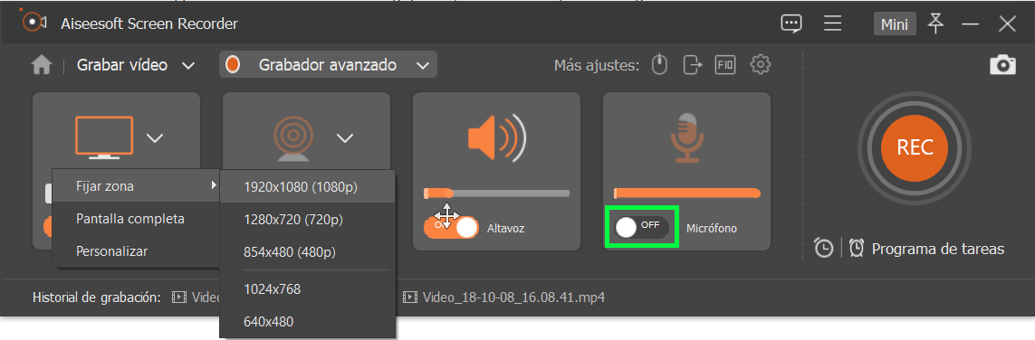 Grabar Netflix