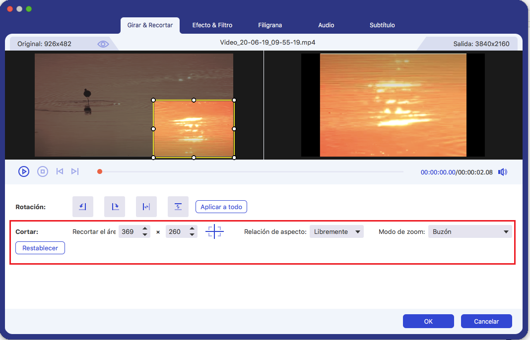 como cortat videos en aiseesoft video converter ultimate